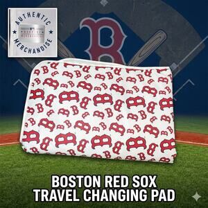 Boston Red Sox Baby Changing Pad MLB Genuine Merchandise Travel Mat Red Diaper